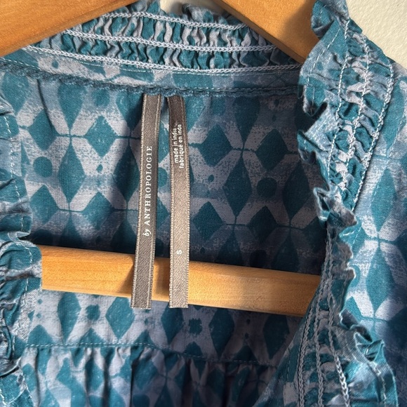Anthropologie • Calanthe Mini Shirtdress - Blue Motif Small - Picture 5 of 15